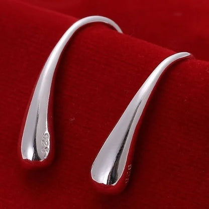 925 Sterling Silver Earing / Lovely / 925 Crystal Dangle Earrings Trendy Earrings - WORLD TIME VISITS