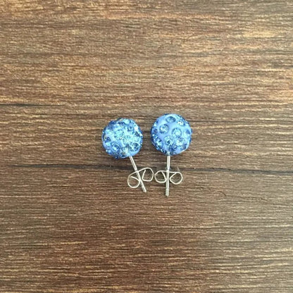 925 Sterling Silver Earrings Super Flash Diamond Earrings Full Diamond Earrings Shambala Ball Pendientes