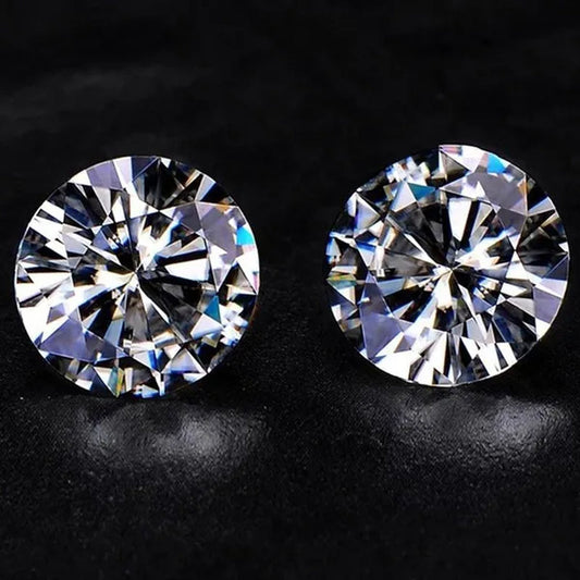 Round Brilliant Cut 1.0Ct Carat 6.5Mm E F Color Moissanites Loose Stone Ring Jewelry Bracelet Material High Quality