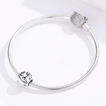 European Hot 12 Constellation Zodiac round 925 Sterling Silver Beads Charm for Women Bracelet Shining CZ Charm Fit Original Bangle Necklace DIY Jewelry Making