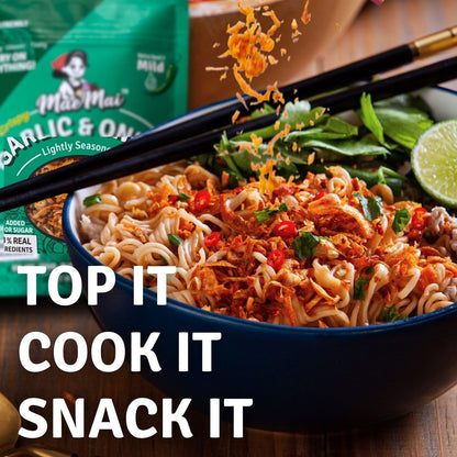 MILD Spice - Non-Oily Chili Crisp Topper, Rice Seasoning, Ramen Topper, Furikake | Umami Onion & Garlic Flakes | 2.65Oz (75G)