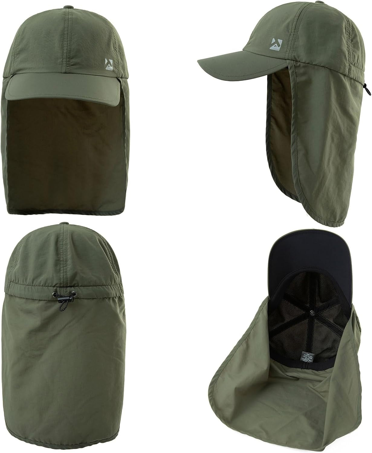 L/XL/XXL UV50+ Waterproof Neck Flap Baseball Sun Cap