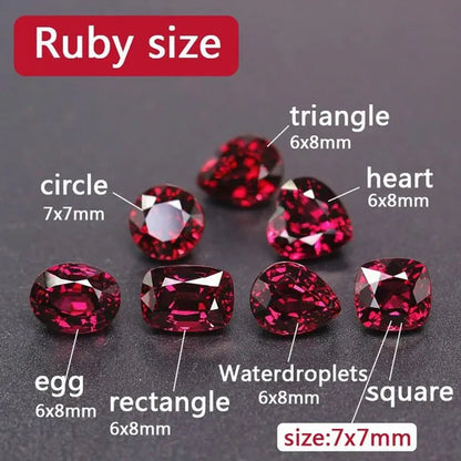 AAA Grade Exquisite Natural Pigeon Blood Ruby Loose Stone Fashionable Luxury Garnet Mozambique Not Inlaid DIY Gemstone Jewelry Main Stone