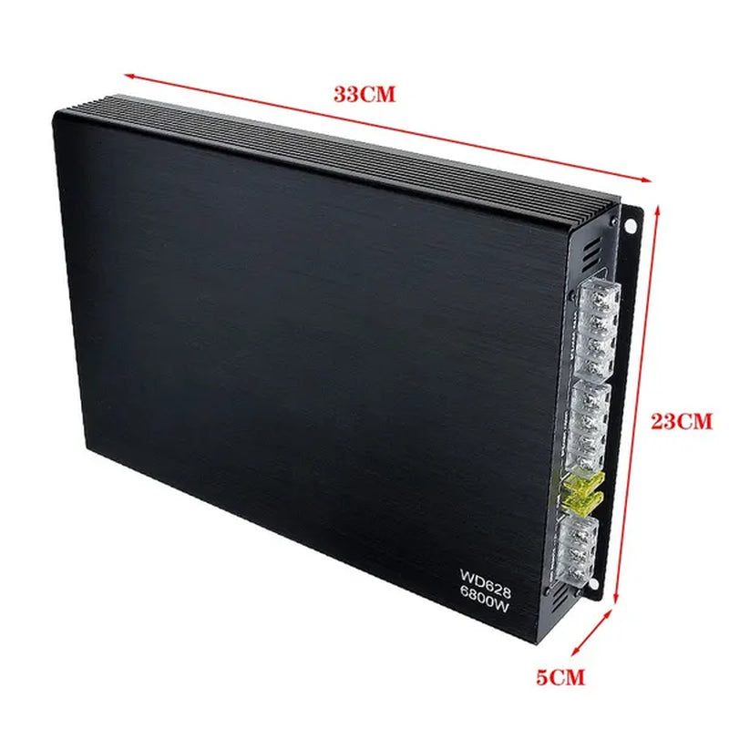 6800W 4 Channel System Car Amplifier Audio Bass Class AB Car Power Amp Subwoofer