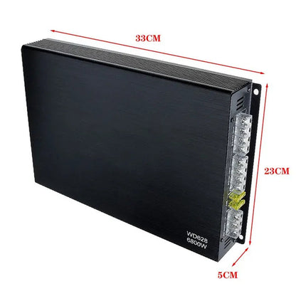6800W 4 Channel System Car Amplifier Audio Bass Class AB Car Power Amp Subwoofer
