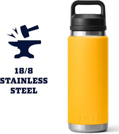 Rambler 26 Oz Bottle, Vacuum Insulated, Leakproof, Stainless Steel with Chug Cap