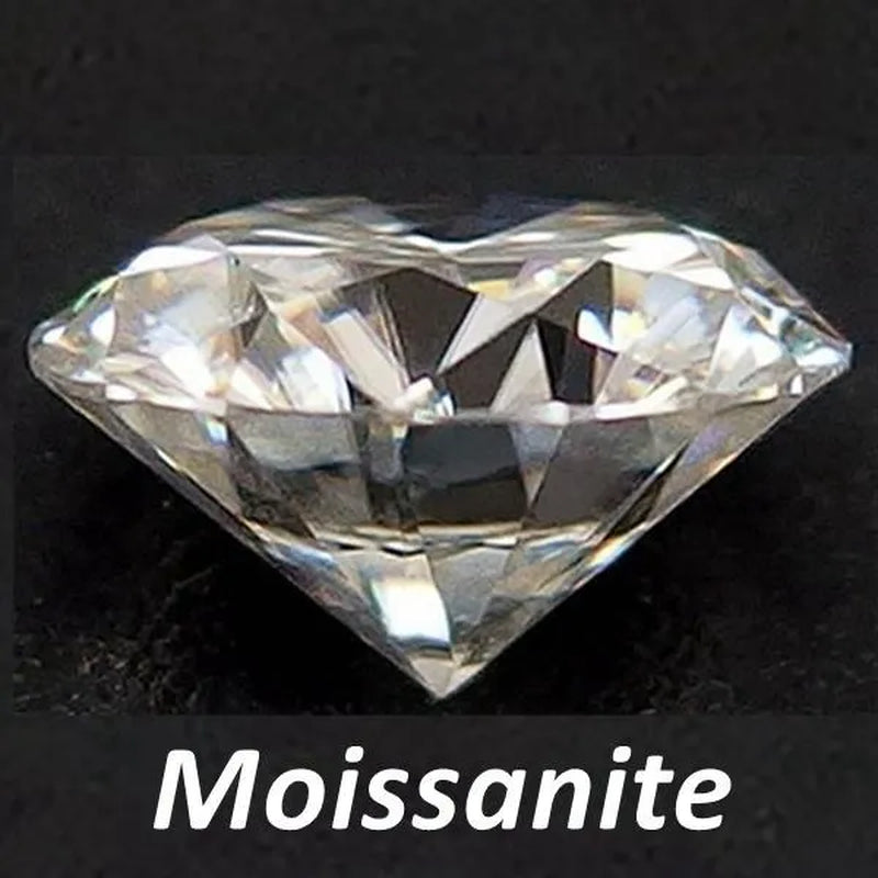 Luxury Moissanite D Color Round Shape VVS1 Excellent Clarity Natual Moissanite With GRA Certificate Report and Card (0.5Carat /1.0 Carat /2.0 Carat /3.0 Carat /4.0 Carat /5.0 Carat)