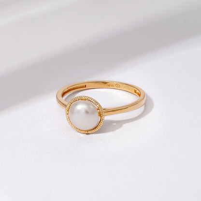 10K Gold Imported Crystal March Birthstone Ring (Previously Amazon Collection)