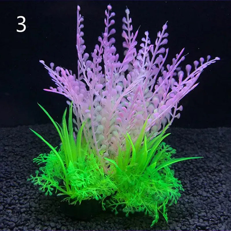 Fashion Luxury 14Cm Plants Plastic Simulation Artificial Plants Aquarium Water Ornament Fish Tank Grass Decoration