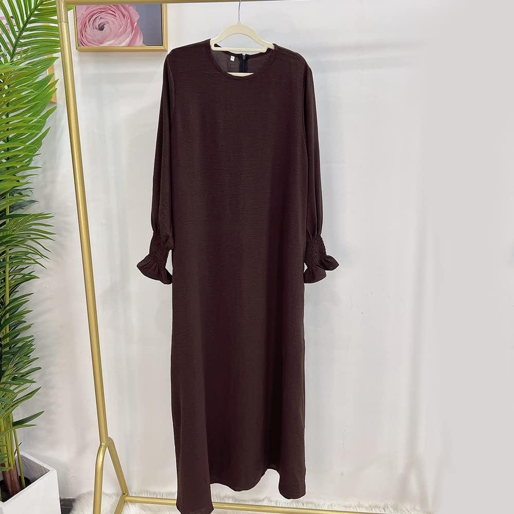 Women Prayer Dress Muslim Ramadan Garment Abaya Dubai Islam Jilbeb Long Dress without Hijab