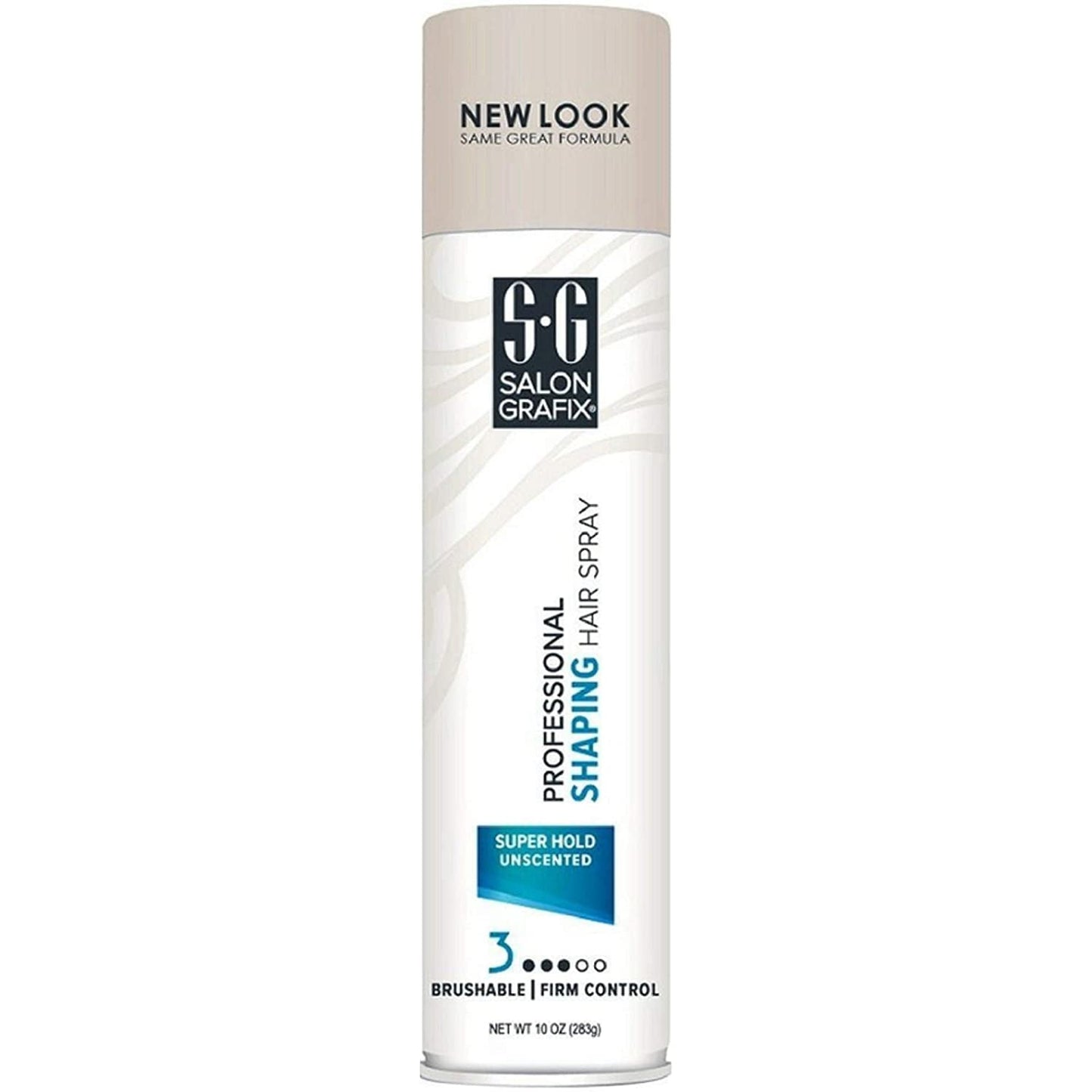 Shaping Hair Spray Super Hold Unscented 10 Oz (Value Pack of 2), Packaging May Vary