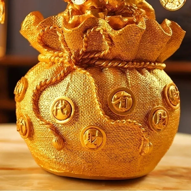 3 Size Festival Holiday Gifts Natural Citrine Quartz Crystal Money Tree in for Wealth Money Bay Lucky Tree