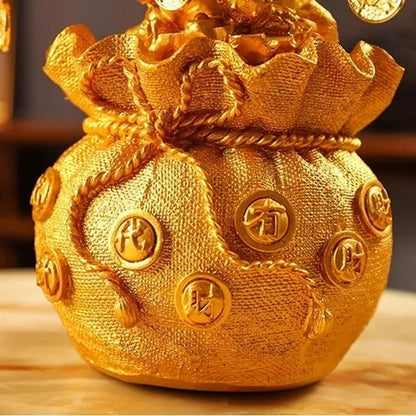 3 Size Festival Holiday Gifts Natural Citrine Quartz Crystal Money Tree in for Wealth Money Bay Lucky Tree