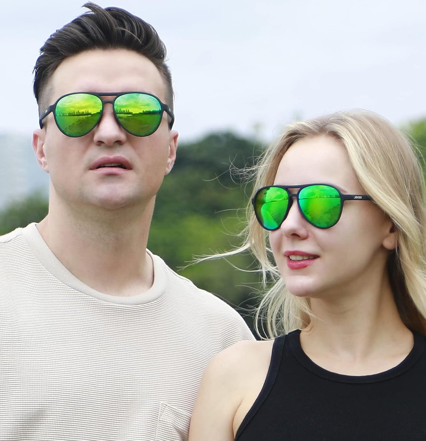 Polarized Aviator Sunglasses for Women Men Retro Trendy Sports Sunglasses for Outdoor UV400 Protection
