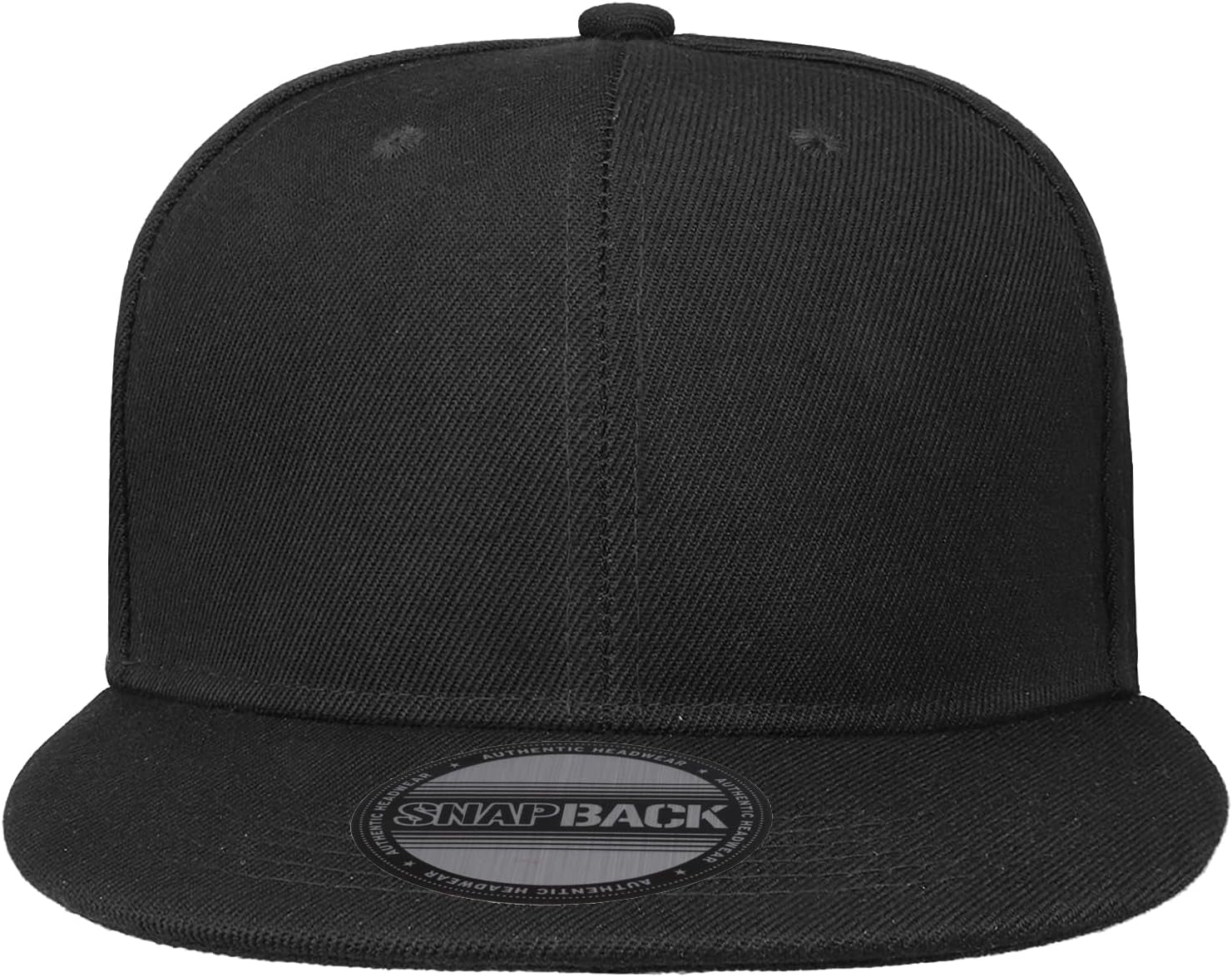 Snapback Hats for Men - Flat Bill Brim Baseball Cap Hat - Plain Blank Adjustable - WORLD TIME VISITS