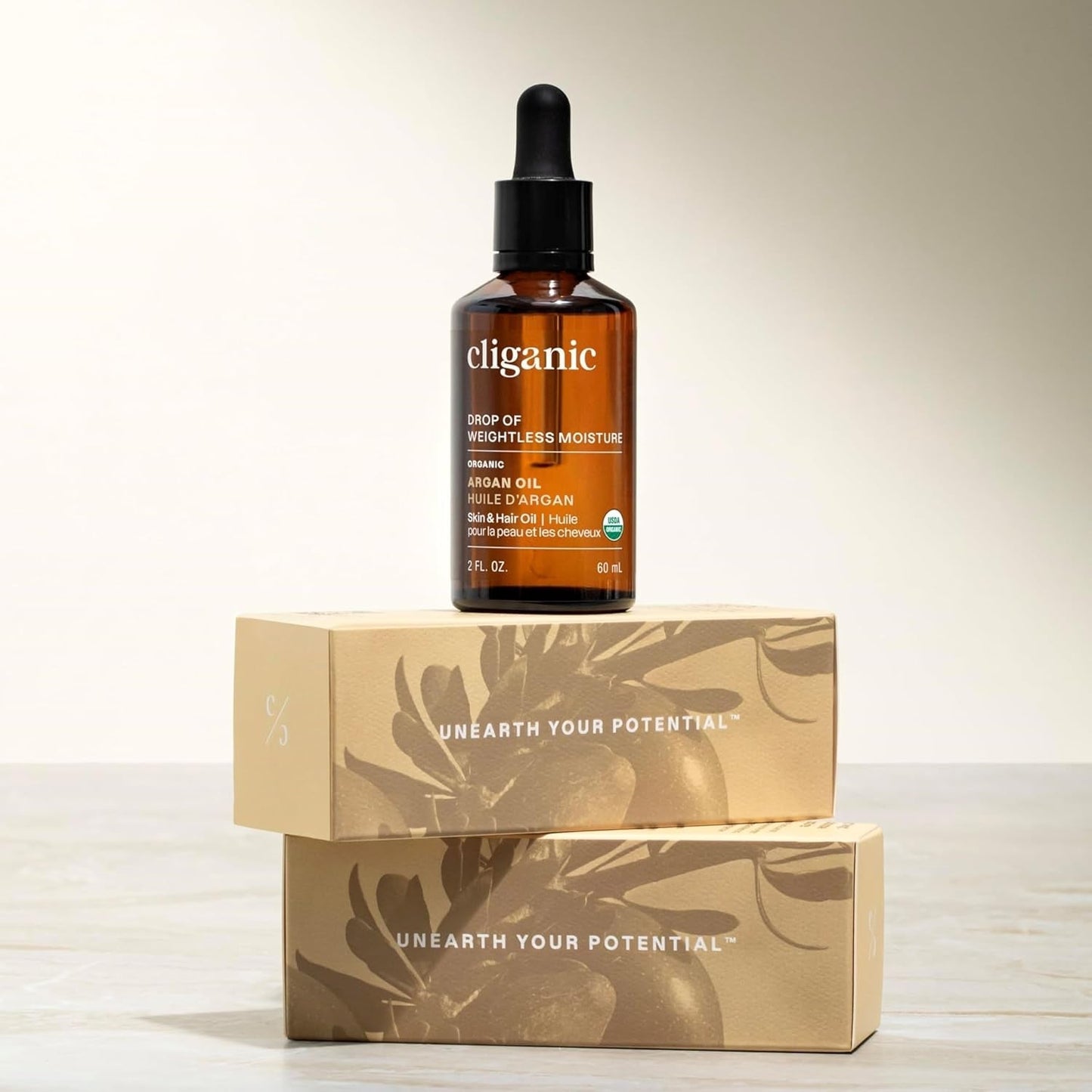 USDA Organic Argan Oil, 100% Pure | for Hair, Face & Skin | Natural Cold Pressed Carrier Oil, Imported from Morocco (Packaging May Vary)