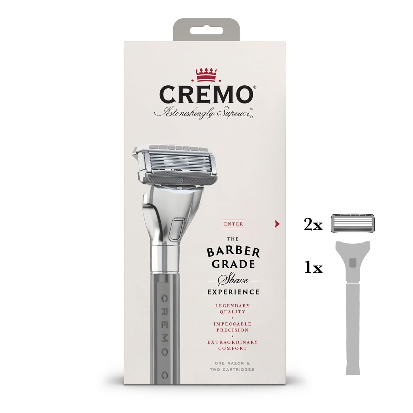 Astonishingly Superior Barber Grade Refillable System Razor