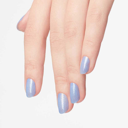 OPI Nail Lacquer Nail Polish | Opaque Light Blue Purple Shimmer Chip Resistant Nail Polish | Vegan, Fast Drying, Streak Free