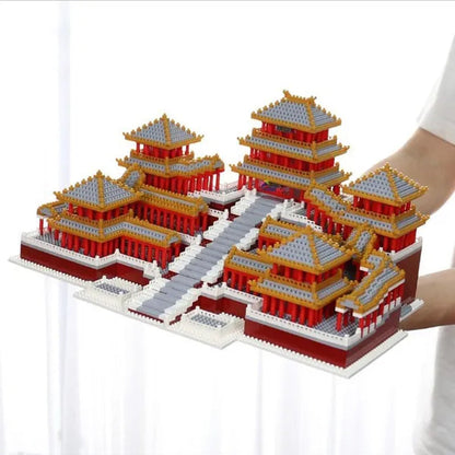 World Architecture Building Blocks Set Landmarks Diamond Blocks Toys (Height 20-40cm) Saint Basil's Cathedral, Big Ben, Taj Mahal, White House, Louvre Museum, Arc de Triomphe, London Bridge