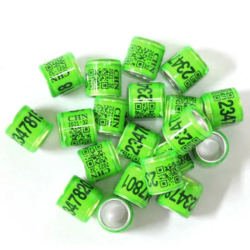 50 Pcs Mixed Color Dove Bands Bird Foot Ring Species Identify Training Rings Pet Bird Label Sign for Pigeon Dove Chicks Small Poultry Pet Supplies ZIO