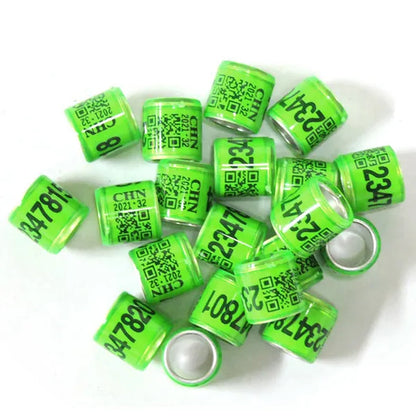 50 Pcs Mixed Color Dove Bands Bird Foot Ring Species Identify Training Rings Pet Bird Label Sign for Pigeon Dove Chicks Small Poultry Pet Supplies ZIO