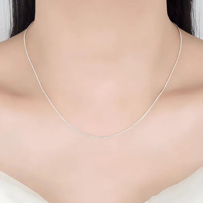 Silver 1Mm Snake Chain Necklace 16"~30" NEW