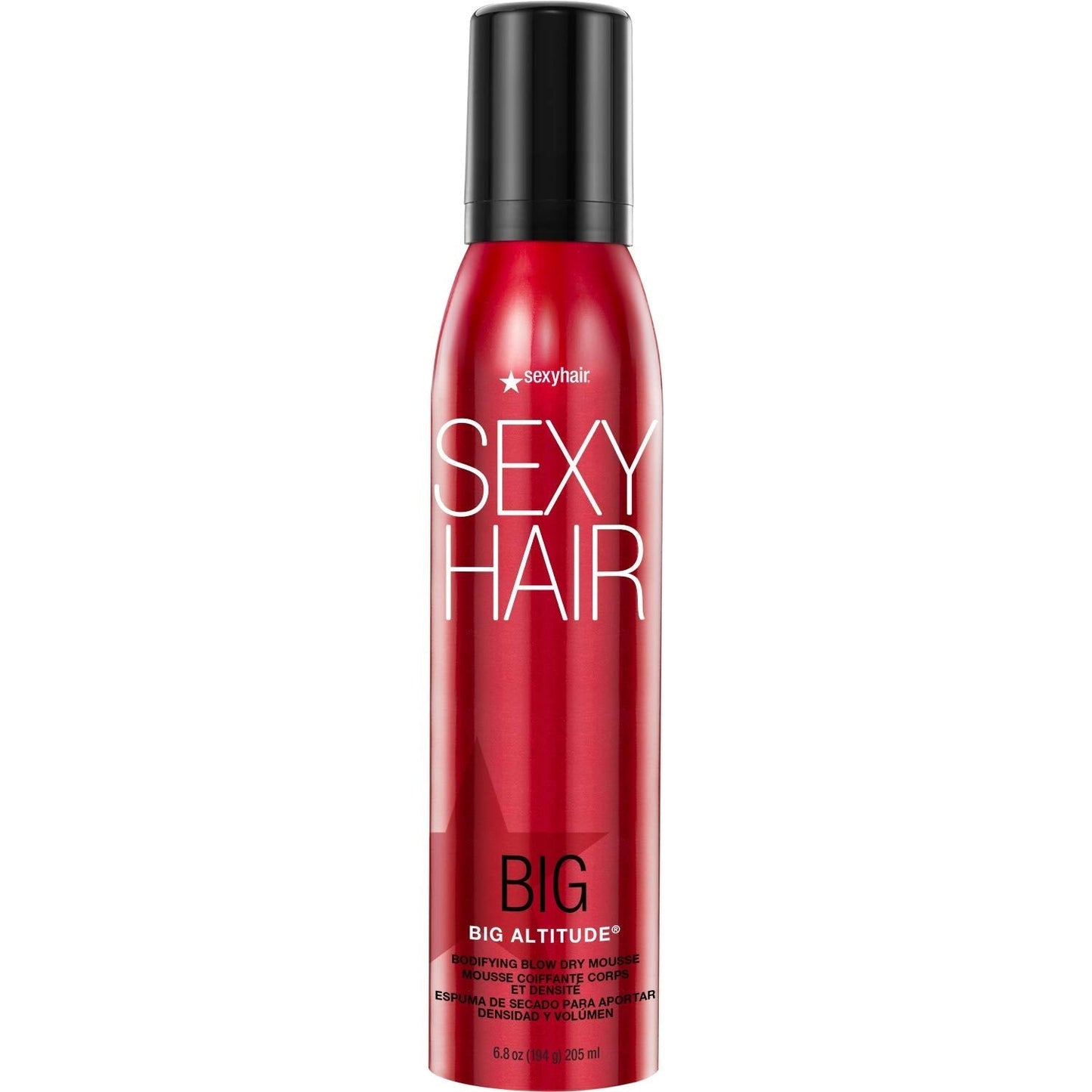 Big Altitude Bodifying Blow Dry Mousse, 6.8 Oz | Volume with Hold | up to 72 Hours Humidity Resistance | Thermal Protection
