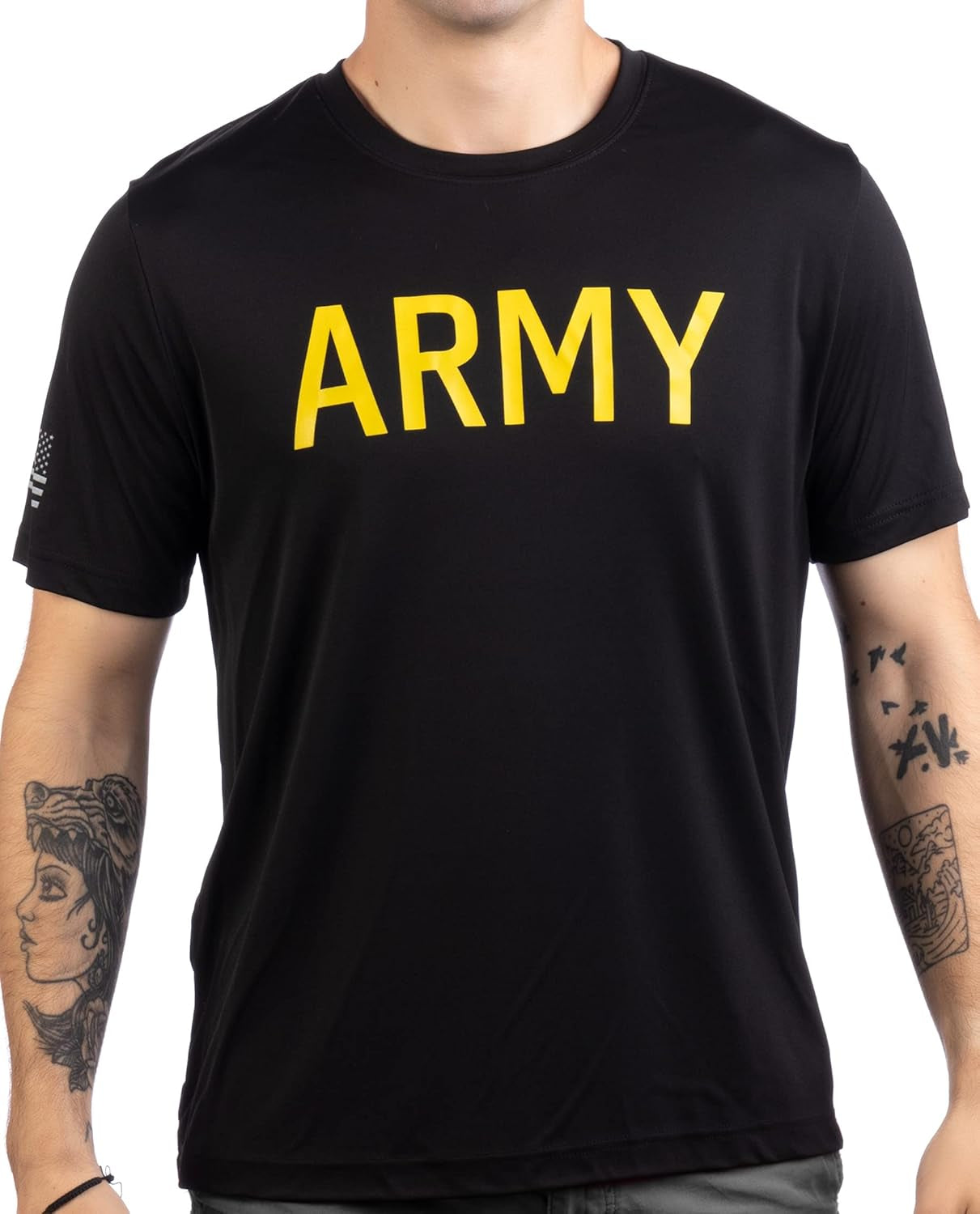 Army Wicking PT Style Shirt | U.S. Military Performance Training Infantry Workout T-Shirt