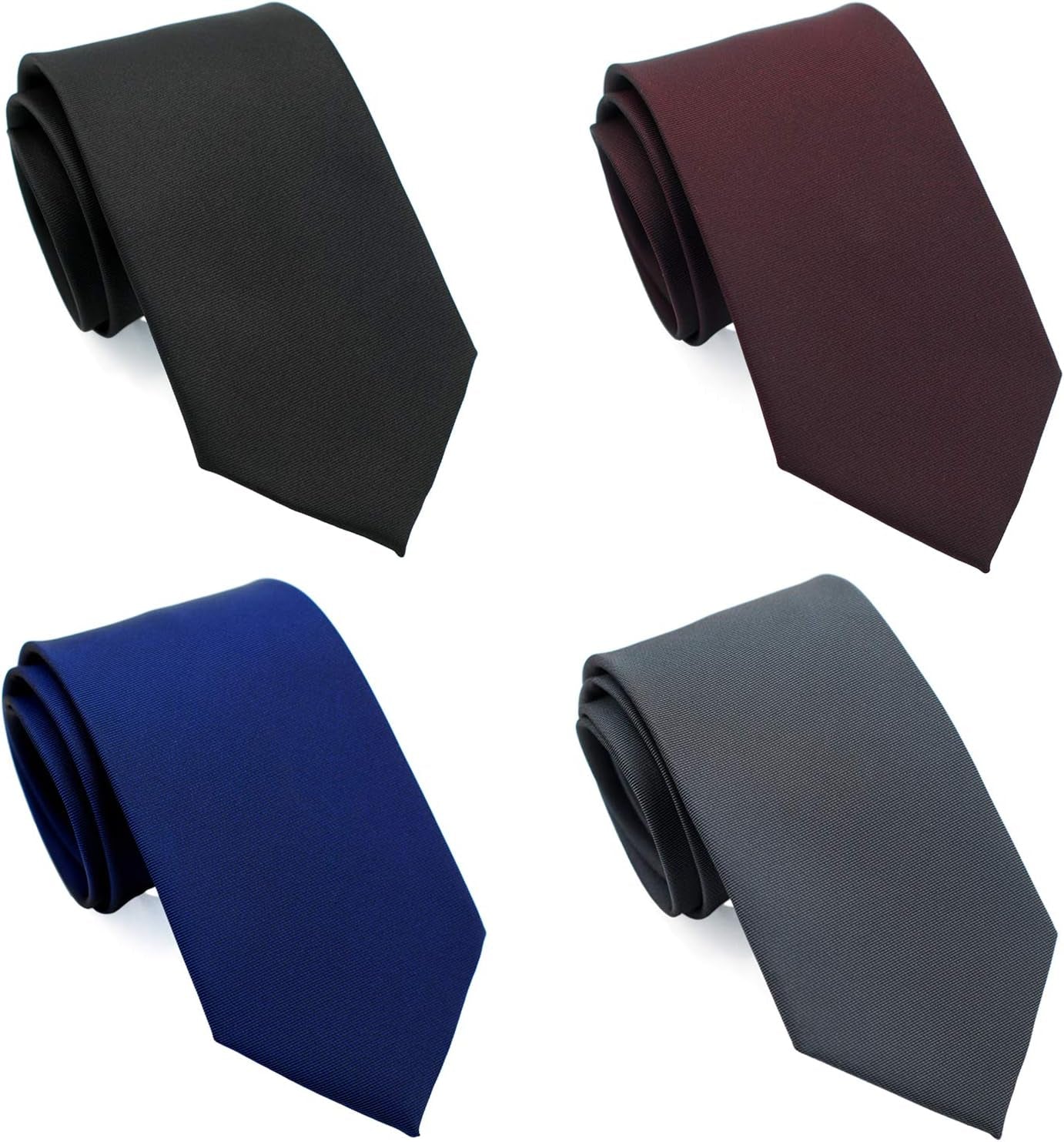 Extra Long Ties for Men Big and Tall, 63 or 70 Inch Long Neckties 4-Pack - WORLD TIME VISITS