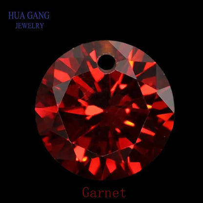9Mm 50Pcs Single Hole Beads Cubic Zirconia Stones AAAAA Cubic Zirconia Stone Loose DIY Jewelry Beads Zircon with Holes CZ