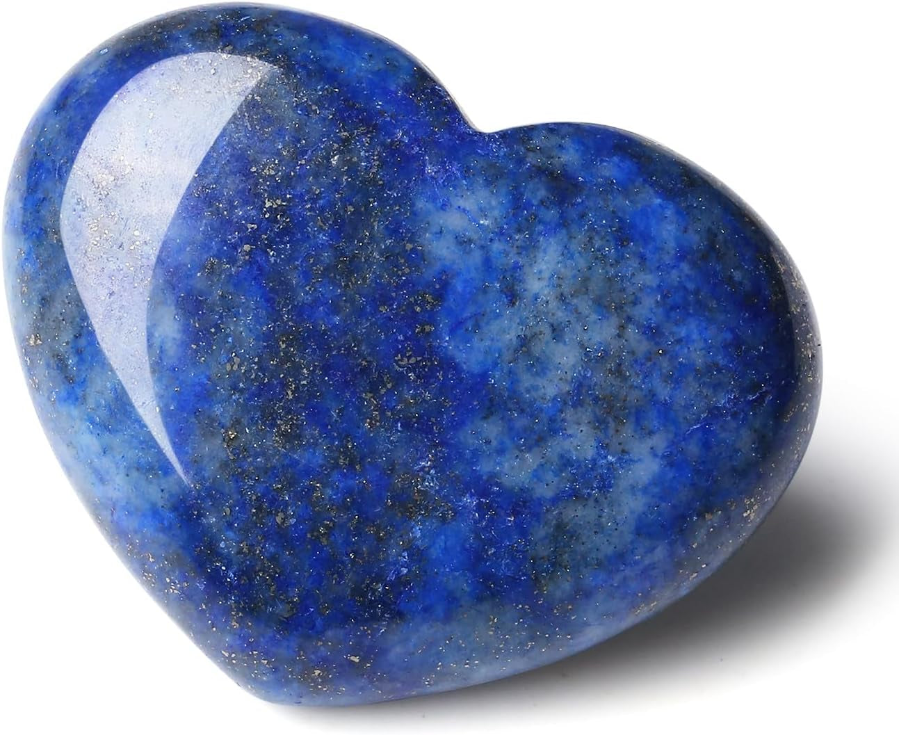 45 Mm Lapis Lazuli Stone Large Heart Stone Healing Crystals Natural Crystal Heart Reiki Gemstone Polished Heart Shaped Rocks Meditation Mothers Day Crystal Gifts for Mom Her