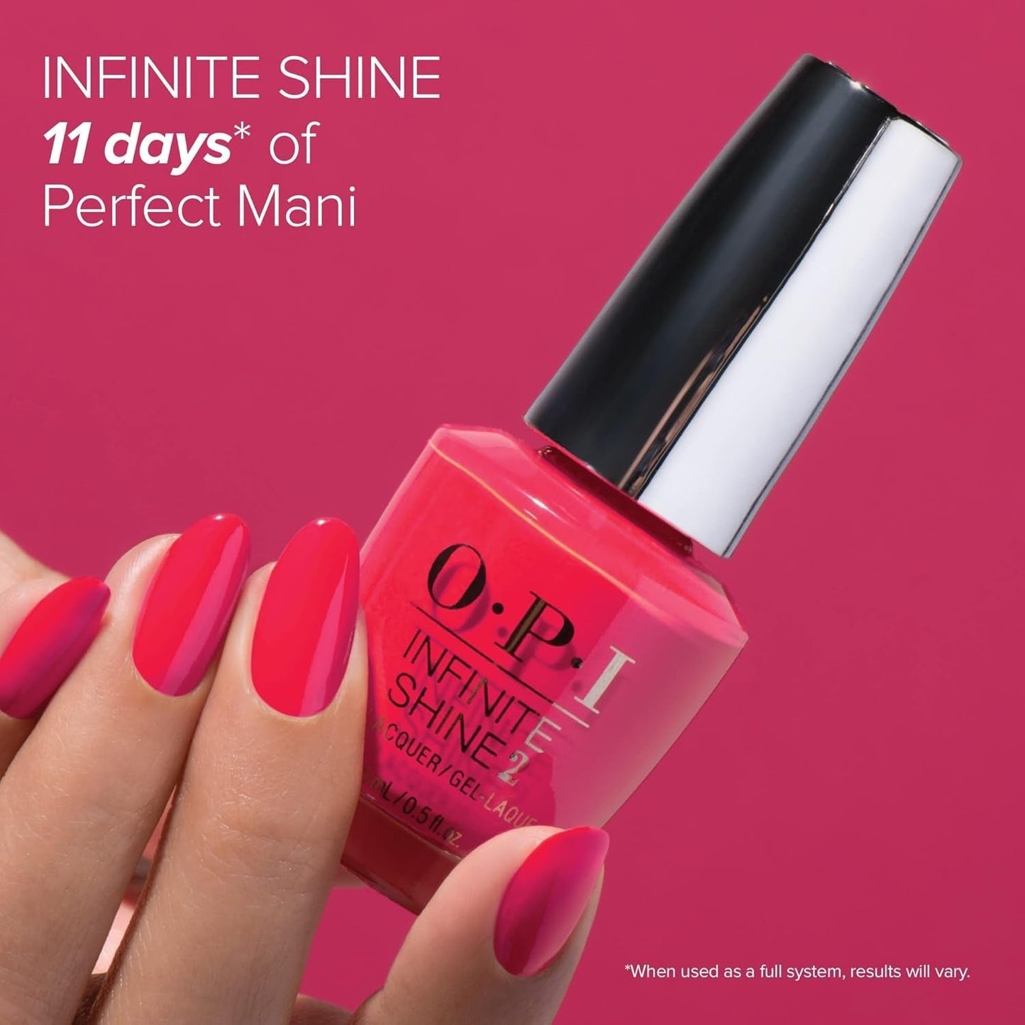 OPI Infinite Shine 2 Long-Wear Lacquer, Barefoot in Barcelona, Nude Long-Lasting Nail Polish, 0.5 Fl Oz