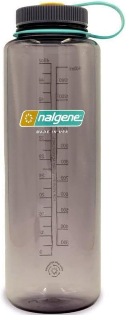 Sustain Tritan Bpa-Free Water Bottle Made with Material Derived from 50% Plastic Waste (Using ISCC Certified Mass Balance), 48 OZ, Wide Mouth, Aubergine - WORLD TIME VISITS