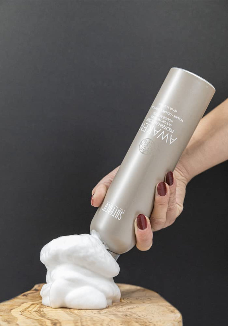 Hair Awaken Mousse: Color Safe, Volumizing, Firm Hold Hair Mousse to Thicken Hair, Sulfate-Free, Paraben-Free, 8.8 Oz