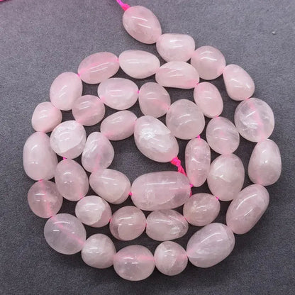 Rose Quartz Beads Natural Loose Stone Semi Precious Irregular Conformal Gem