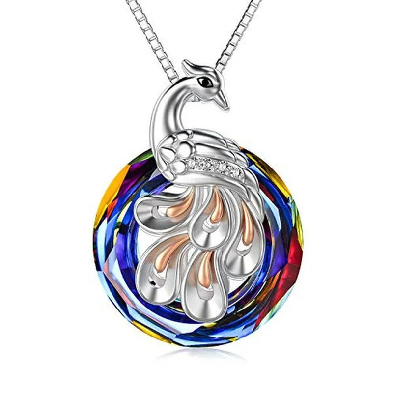 Fashion Phoenix /Snake /Pendant Necklace for Women Sterling Silver Female Jewelry Gifts with Zircon Crystal