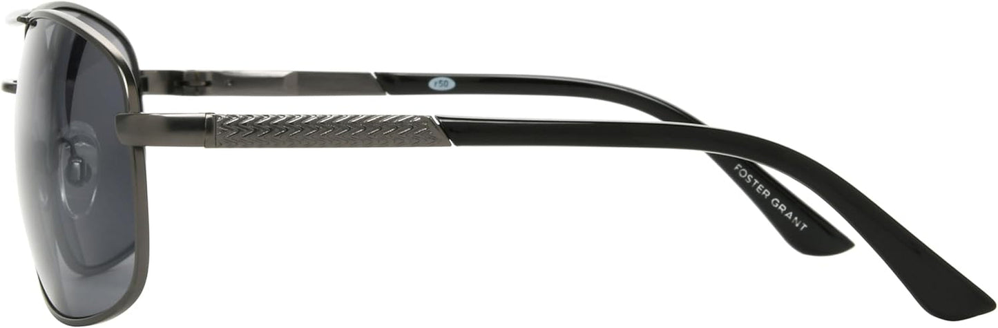 Men'S Oscar Wrap Sunglasses, Gunmetal/Smoke, 64 Mm