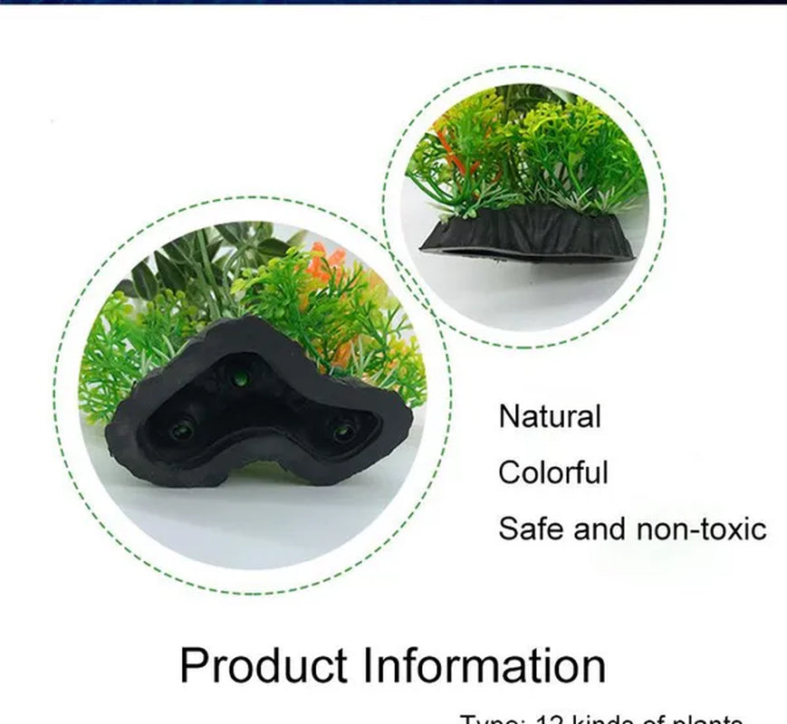 Fashion Luxury 14Cm Plants Plastic Simulation Artificial Plants Aquarium Water Ornament Fish Tank Grass Decoration