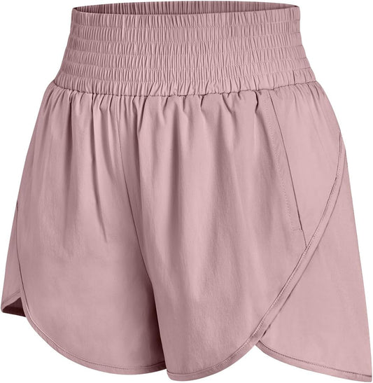 Womens Athletic Shorts High Waisted Running Shorts Gym Workout Shorts Casual Comfy Sport Shorts with Pockets 2025 - WORLD TIME VISITS