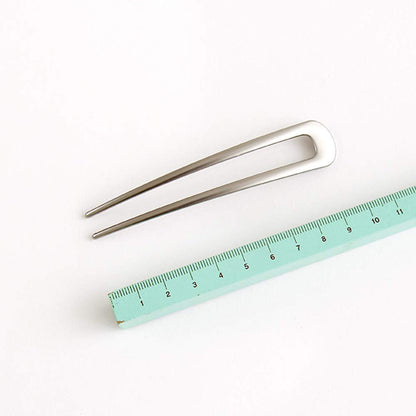 [2 Pack]  U-Shape Hairpins, Bride Hair Accessories Hair Pins Clip Vintage Hair Stick,Hairstyle Chignon for Women Girls-Silver