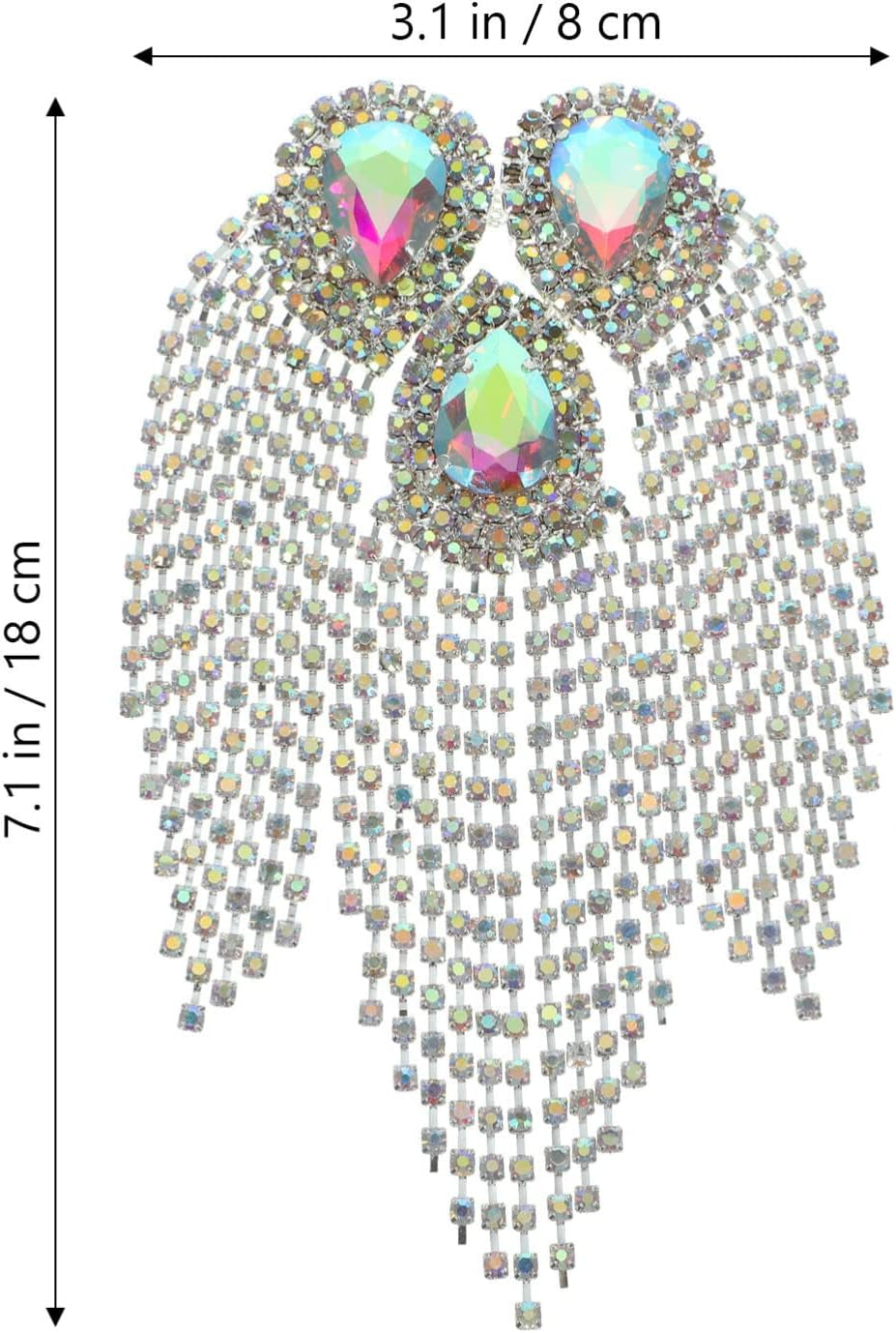 Water Drop Tassel Diamond Flower Rhinestone Brooch Suit Accessories Rhinestone Accessories Shoes Applique Decorative Patch Coat Patches Decor Diamond Buckle Alloy Rhinestones