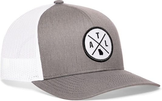 State City Trucker Hat for Men & Women, Adjustable Baseball Hat, Mesh Snapback, Sturdy Outdoor Black Golf Hat