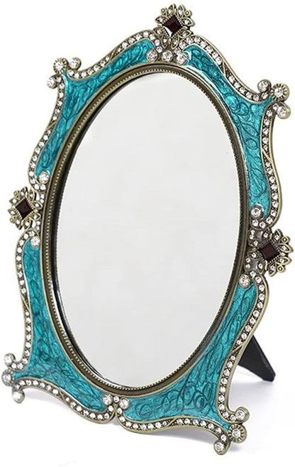 Wedding Gift Mirror Bride Retro European Style Makeup Mirror Desktop Russian Princess Dressing Mirror Exotic Style - WORLD TIME VISITS