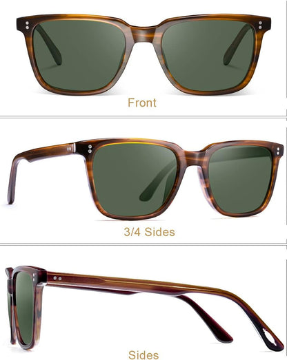 Polarized Men'S Sunglasses UV400 Protection for Driving Fishing Hiking Golf Outdoor Sport Glasses