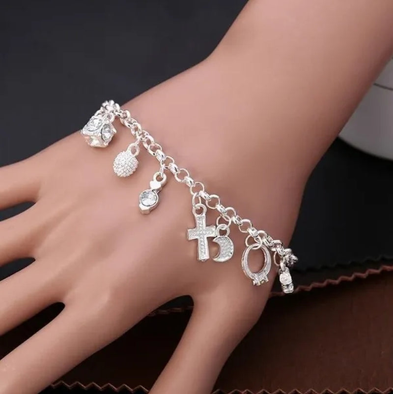 Fashion Jewelry 925 Silver Chain Bracelets for Men or Women