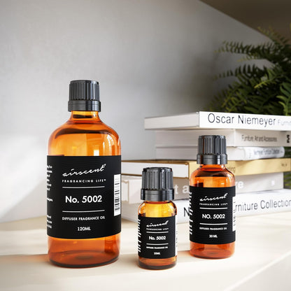 Airscent Creed-Aventus-Inspired Diffuser Oil - No. 5002 Perfume Dupe - Premium Fragrance Oil Blend for Ultrasonic and Waterless Diffusers and Crafting - 30 Ml, 1 Fl Oz Glass Bottle with Dropper