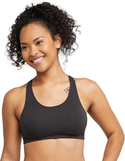 Women'S Racerback Cotton T-Back Bralette (3 Pack) - WORLD TIME VISITS
