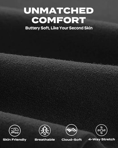 Capri Leggings for Women - Tummy Control Black Leggings with Pockets High Waisted Yoga Pants Workout Cycling Leggings