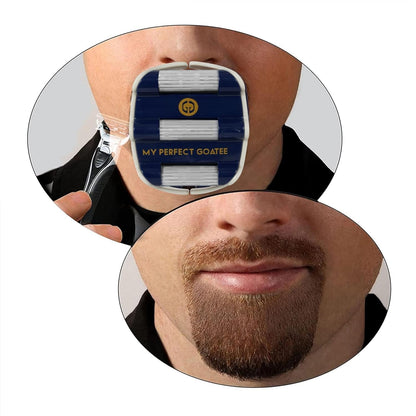 ® Shaving Template - Create a Perfectly Shaped Goatee Every Time - Adjustable Reduces Shaving Time - Shape Goatee and Circle Bead (Version 1.1) - WORLD TIME VISITS