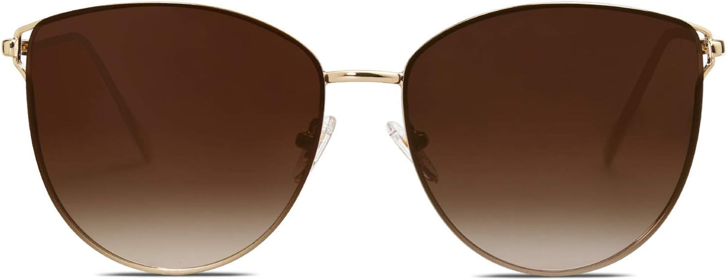 Mirrored Flat Lens Fashion Sunglasses for Women SJ1085